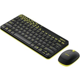 Resim Logitech Mk240 Nano Kablosuz Klavye Ve Fare Seti Siyah 