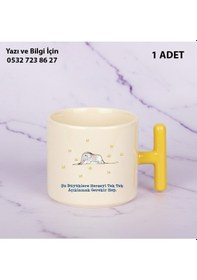 Resim Küçük Prens Baskılı T Kupa Bardak Renkli Sarı 