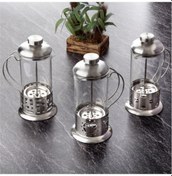 Resim Çelik Kulplu Cam French Press - 350 Ml 