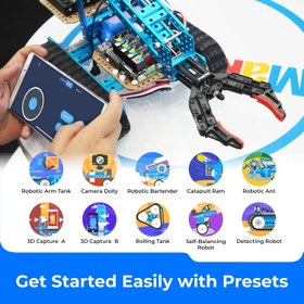 Resim mBot Ultimate 10'u 1 Arada Programlanabilir Robot Kiti, Arduino & Raspberry Pi Uyumlu 
