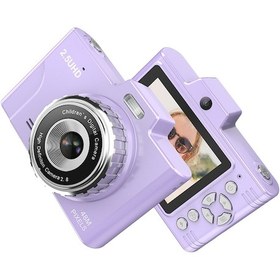 Resim Yifomall Çocuklar İçin Taşınabilir 48mp Çift Lensli Mini Dijital Fotoğraf Makinesi - 8x Zum, 32gb Hafıza Kartı Dahil 