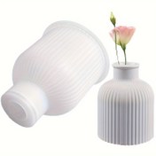 Resim Silikon DIY Vazo Kalıbı - El Sanatları, Takı ve Dekoratif Süsler için Epoksi Reçine Dökümü, Tekrar Kullanılabilir, Dayanıklı ve Temizlemesi Kolay, Benzersiz Vazolar, Takılar ve Ev Dekoru Yapmak İçin Mükemmel, DIY El Sanatları Kalıbı | Dokulu Tasarım | Dayanıklı Silikon, Döküm İçin Silikon Kalıp | Takı Döküm Malzemeleri 