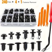 Resim 50 adet 8mm Plastik Rivet Bağlantı Elemanları ile Turuncu Plastik Klipsler - Güvenli Uygunluk, Kolay Kurulum ve Geliştirilmiş Dayanıklılık için Dayanıklı Otomotiv Kapı Trim Paneli Klipsleri | Şık Klips Tasarımı | Dayanıklı Plastik Klipsler, Araba Trim Klipsleri 