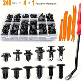 Resim 50 adet 8mm Plastik Rivet Bağlantı Elemanları ile Turuncu Plastik Klipsler - Güvenli Uygunluk, Kolay Kurulum ve Geliştirilmiş Dayanıklılık için Dayanıklı Otomotiv Kapı Trim Paneli Klipsleri | Şık Klips Tasarımı | Dayanıklı Plastik Klipsler, Araba Trim Klipsleri 