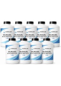 Resim Kimya Lab Silikajel Beyaz Nem Alıcı 1 Kg - Rutubet Küf Önleyici 10 Adetlik Toptan Set 