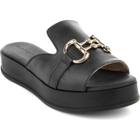 Resim Hush Puppies Asan (624219) Anatomik Taban Deri Tokalı Şık Kadın Terlik 