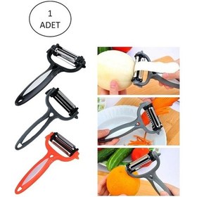 Resim Renkli Saplı 3 Başlı Çelik Soyacak - Soyucu Renkli 