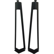 Resim A Design 2'li Dekoratif Metal Firkete Masa Ayağı 