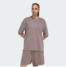 Resim Adidas Essentials Linear Boyfriend Washed Kadın Tişört C-adıke3197b30a00 Kahverengi 