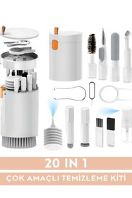 Resim Özasya AVM 20 In 1 Temizlik Kiti Elektronik Cihaz Temizleme Seti Çok Fonsiyonlu Temizleme Seti 