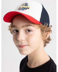 Resim Defacto Erkek Çocuk Batwheels Pamuklu Beyzbol Basketbol Şapkası C0551A824SMKR1 