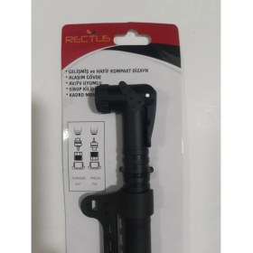 Resim Rectus Bisiklet Pompası Kısa Tasarım 