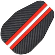 Resim 2 Adet Karbon Fiber-2/4 Adet Araba Dikiz Aynası Yağmur Kaş Karbon Fiber Güneşlik Gölge Kapak Evrensel Otomatik Dikiz Ay 