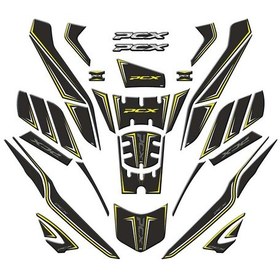 Resim Honda Pcx 2025 Uyumlu Tank Pad Set 006 Siyah 