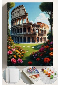 Resim Sayılarla Boyama Seti Numaralı Tuval Fırça Boya 40x50 Cm - Kolezyum 