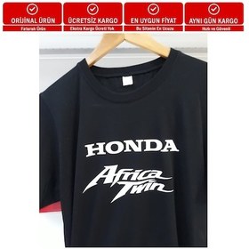 Resim Siyah Africa Twin Mükemmel Tasarım Tişört S 