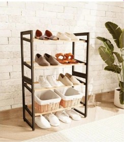 Resim Just Cheap Store 4 Katlı Ahşap Ayakkabılık Diğer 