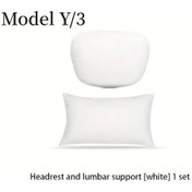 Resim Hightower Tesla Model Y/3 Baş Ve Bel Yastığı - Beyaz Başlık Seti 