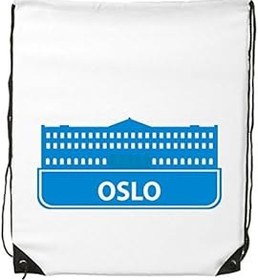 Resim DIYthinker Kadın Oslo Norveç mavi Landmark desen İpli sırt çantası ince çizgiler alışveriş yaratıcı çanta omuz Environ Tal Polyester çanta, Çok renkli, One Size, sırt çantası 