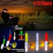 Resim 1/3/6 Adet Balıkçılık Işıklı Çubuk Ağırlık Duyusu ve Yanıp Sönen Modları ile - LED Çıkarılabilir Gece Yeme Alarısı, Kırmızı/Yeşil/Beyaz, Pille Çalışır (Piller Dahil Değildir), Gece Balıkçılığı için, En İyi Noel Hediyesi 