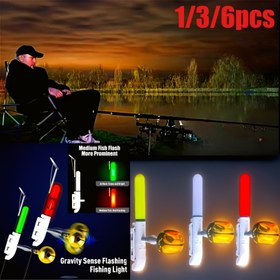 Resim 1/3/6 Adet Balıkçılık Işıklı Çubuk Ağırlık Duyusu ve Yanıp Sönen Modları ile - LED Çıkarılabilir Gece Yeme Alarısı, Kırmızı/Yeşil/Beyaz, Pille Çalışır (Piller Dahil Değildir), Gece Balıkçılığı için, En İyi Noel Hediyesi 