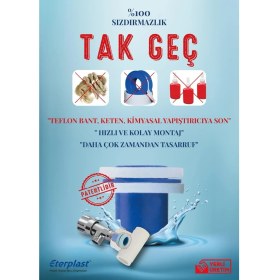Resim Eterplast 25 mm Takgeç Çift Contalı Sızdırmazlık Ürünü Patentlidir (50 Adet) 