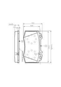 Resim Mercedes Ml270 W163 On Fren Balatasi 2000-2005 Bosch 0986tb2377 
