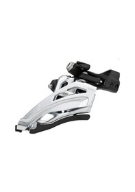 Resim Shımano Deore Fd-m5100-m 34.9mm Orta Aktarıcı 2x11 Vites Shımano Deore Ön Vites Aktarıcı Mekanizması Siyah - Gri 