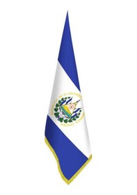 Resim El Salvador Bayrağı - Ofis - Makam -toplantı Odaları - Saçaklı Makam Bayrağı 1 
