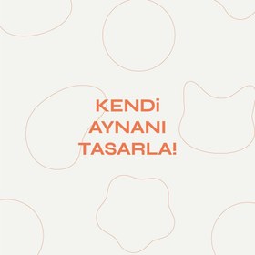 Resim Kendi Aynanı Tasarla / Papatya Ayna - Papatya Ayna / Mini Smile Sticker / Pembe 