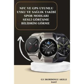 Resim Rivera Tech Rvrtch Aynalı Bluetooth Kulaklık Yeni Nesil Akıllı Saat Titreşimli Nabız Ölçer Spor Modları 