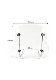 Resim Motosiklet Ön Siperlik Camı Vespa Cappucino Vb Modellere Uyumlu 3,5 Mm Motor Şeffaf Cam 