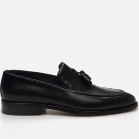 Resim SİYAH-BLACK, , Hakiki Deri Siyah Erkek Loafer 