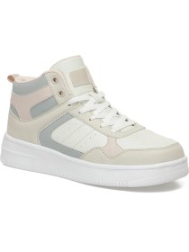 Resim Kinetix LOWNER PU HI W 5PR Ekru Kadın High Sneaker 
