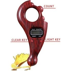 Resim Tesbih Model Dijital Zikirmatik Kahverengi 