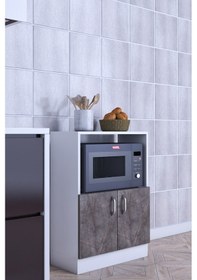 Resim Roma Kiler Erzak Mikrodalga Fırın Mutfak Dolabı 