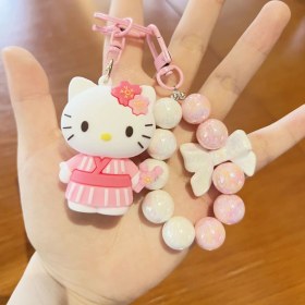 Resim Silver1 Yeni Döngüsel Çizgi Film Anahtarlık Sevimli Kunduz Arı Bebek Çantası Kolye Araba Anahtarlık Aksesuarları (Yurt Dışından) 