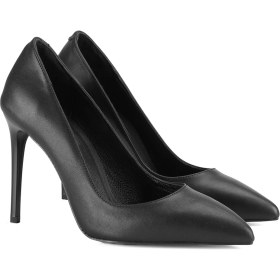 Resim Desa Larissa Bej Kadın Klasik Deri Stiletto 