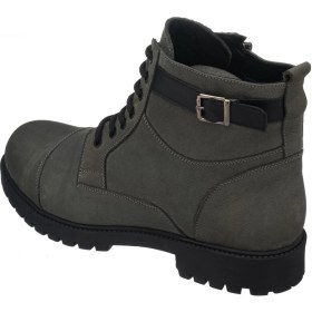 Resim Costo Shoes EF703 Gri Dana Nubuk El Işçiliği Rahat Geniş Kalıp Özel Seri Erkek Bot 