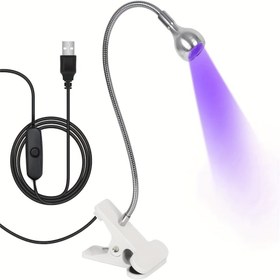 Resim LYYKLLY LED Tırnak Lambası ile Ördek Boyun ve Kelepçe, Esnek Kol ile Taşınabilir Jel Oje Kurutma Lambası, Ev ve Salon Kullanımı için USB Güçlü Tırnak Kurutucu, Kokusuz, DIY Tırnak Bakım Aracı, Tırnak Sanatı Ekipmanı | USB Güçlü Işık | Uzatılabilir Ördek Boyun Lambası, LED Tırnak Lambası 