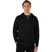 Resim Skechers Essential Full Zip Hoodie Erkek Siyah Sweatshirt 