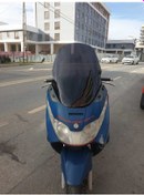 Resim Motocam Piaggio X8 200 Siperlik Ön Cam 2004 2006 Model 70cm Siyah Renkli 4mm 