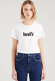 Resim Levi's Kadın T-shirt A2086-0102 Seasonal Poster Logo Sugar Swizzle 