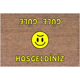 Resim Desan Dikdörtgen 40x60 cm Pvc Koko Flok Paspas Çok Renkli 