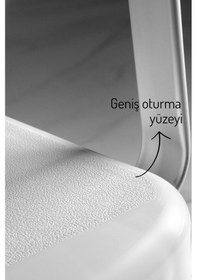 Resim Sırt Ve Kol Destekli Banyo Sandalyesi - Yaşlı Ve Bedensel Engelli Destek Beyaz 