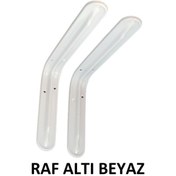 Resim Metal Boyalı Lüx Beyaz Raf Altı 7x9 - (2 Adet) 