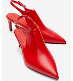 Resim Luvishoes Rosalıe Kırmızı Cilt Sivri Burunlu Kadın Topuklu Ayakkabı 