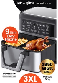 Resim Goldmaster Doublefry 9 L 3XL Hava Fritözü 