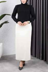 Resim CNG MODA Scuba Kumaş Kalem Etek 
