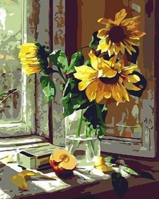 Resim Sayılarla Boyama Seti - Gün Çiçeği - 80x100 